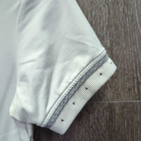 SS Show Shirt, 1/4 Button Up *gc, v.bubbled & crinkled collar, run
