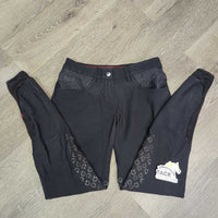 Euro Seat Breeches *gc/fair, repairs, torn pocket, v.faded, dry/cracking stickies
