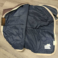 100g Winter Blanket, detach neck, tail *gc, dirty neck, clean, snags, broken snap, mnr wpf, ripped reflectors
