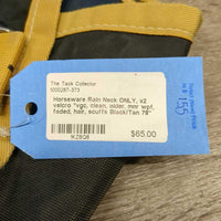 Rain Neck ONLY, x2 velcro *vgc, clean, older, mnr wpf, faded, hair, scuffs

