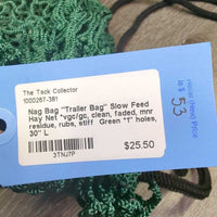 "Trailer Bag" Slow Feed Hay Net *vgc/gc, clean, faded, mnr residue, rubs, stiff
