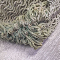 "Trailer Bag" Slow Feed Hay Net *fair, dirt, hair, caked, stained, discolour, stiff, residue, shavings
