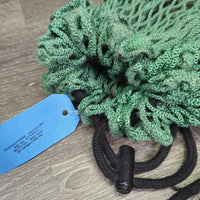 "Trailer Bag" Slow Feed Hay Net *gc/fair, clean, v.faded, stained, discolour, stiff, residue, shavings, mnr hair

