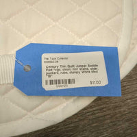 Thin Quilt Jumper Saddle Pad *vgc, clean, mnr stains, older, puckers, rubs, clumpy
