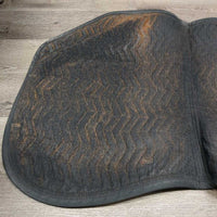Quilt Jumper Saddle Pad, 2x piping *gc, clean, v.hairy, mnr pills, residue/film, rubs, pills

