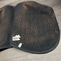Quilt Jumper Saddle Pad, 2x piping *gc, clean, v.hairy, mnr pills, residue/film, rubs, pills
