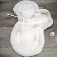 Rolled Fleece Quilt Fitted Hunter Saddle Pad *vgc, dirt, clumpy, hair, stains, rubs
