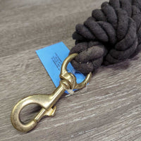 Cotton Lead Rope, snap *gc, clean, faded, mnr residue, pills, snags
