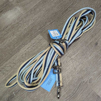 Lungeing Set of 4: Surcingle-11 Rings, girth, bit convertor, Lunge Line *vgc, clean & mnr dirt, stains, stretched fabric & holes
