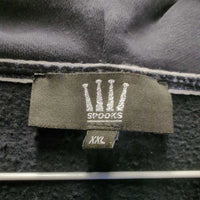 Hvy Sweatshirt Jacket, Zipper, Hood *gc, faded, clumpy, sm holes, residue, rubs, pills
