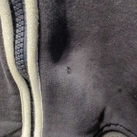 Hvy Sweatshirt Jacket, Zipper, Hood *gc, faded, clumpy, sm holes, residue, rubs, pills
