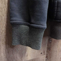 Hvy Sweatshirt Jacket, Zipper, Hood *gc, faded, clumpy, sm holes, residue, rubs, pills
