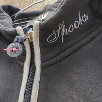 Hvy Sweatshirt Jacket, Zipper, Hood *gc, faded, clumpy, sm holes, residue, rubs, pills
