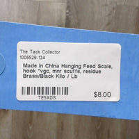 Hanging Feed Scale, hook *vgc, mnr scuffs, residue
