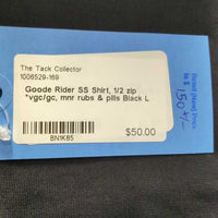 SS Shirt, 1/2 zip *vgc/gc, mnr rubs & pills
