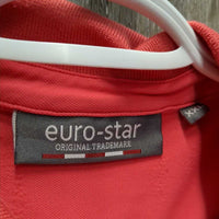 SS Polo Shirt, 1/2 Button Up *xc, clean, v.mnr cuff rubs
