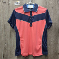 SS Polo Shirt, 1/2 Snap Up *xc, older, v.mnr marks
