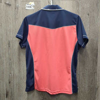 SS Polo Shirt, 1/2 Snap Up *xc, older, v.mnr marks
