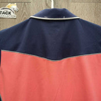 SS Polo Shirt, 1/2 Snap Up *xc, older, v.mnr marks
