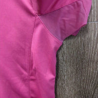 SS Show Sun Shirt, 1/2 Snap Up, Mesh Pits Snap Collar *vgc/gc, crinkled & puckered collar/Trim
