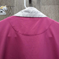 SS Show Sun Shirt, 1/2 Snap Up, Mesh Pits Snap Collar *vgc/gc, crinkled & puckered collar/Trim
