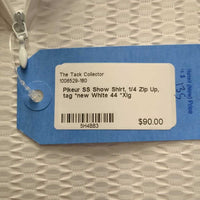 SS Show Shirt, 1/4 Zip Up, tag *new
