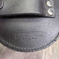 Round Show Number Holder, full #3 number set, snap, hook *vgc, older, mnr creases, mnr undone edge glue
