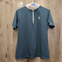 SS Show Shirt, 1/3 Zip Up, Bling *xc/like new
