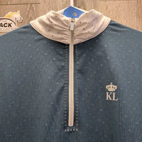 SS Show Shirt, 1/3 Zip Up, Bling *xc/like new
