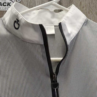 SS Show Shirt, 1/3 Zip Up *xc, v.mnr seam puckers
