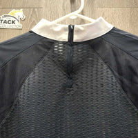 SS Show Shirt, 1/4 Back Zipper zip *xc, mnr collar edge stain?
