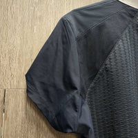 SS Show Shirt, 1/4 Back Zipper zip *xc, mnr collar edge stain?
