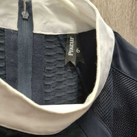SS Show Shirt, 1/4 Back Zipper zip *xc, mnr collar edge stain?
