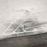 v.Thick Quilt Dressage Saddle Pad *gc, clean, stains, rubs, puckers, dingy, cut tabs, older, pills
