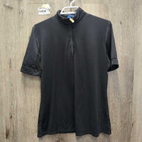 SS Sun Shirt, 1/3 Zip Up, Mesh Pits *vgc, puckered collar, older?
