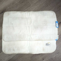 Pr Fleece No Bow Leg Quilts *gc, clean, stained, dingy, rubs, puckers, mnr dirt, hair
