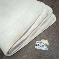 Pr Fleece No Bow Leg Quilts *gc, clean, stained, dingy, rubs, puckers, mnr dirt, hair
