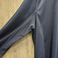 LS Show Sun Shirt, 1/2 Snap Up, Snap Collar, Mesh Sleeves *gc, puckered collar & cuffs, mnr cuff stains, puckedrs
