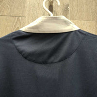 LS Show Sun Shirt, 1/2 Snap Up, Snap Collar, Mesh Sleeves *gc, puckered collar & cuffs, mnr cuff stains, puckedrs
