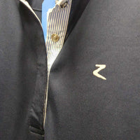 LS Show Sun Shirt, 1/2 Snap Up, Snap Collar, Mesh Sleeves *gc, puckered collar & cuffs, mnr cuff stains, puckedrs
