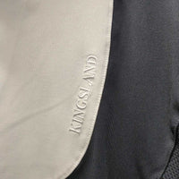 LS Show Shirt, 1/2 Snap Up, Snap Collar, Mesh Sleeves *vgc, older?, mnr seam puckers & unstitched seam - loose seam
