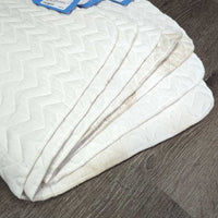 4 Cotton Leg Quilts *vgc, clean, stains, mnr dirt, hair
