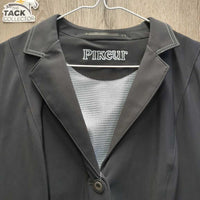 Technical Show Jacket, Zipper, Buttons, Garment Bag *vgc, lg pit stains?residue, broken bag zipper
