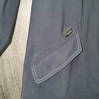 Technical Show Jacket, Zipper, Buttons, Garment Bag *vgc, lg pit stains?residue, broken bag zipper
