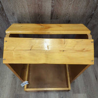 Handmade Wood Saddle Stand, bottom tray *vgc, clean, marker
