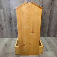 Handmade Wood Saddle Stand, bottom tray *vgc, clean, marker
