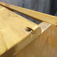 Handmade Wood Saddle Stand, bottom tray *vgc, clean, marker
