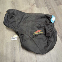 Nylon Fleece Lined Dressage Saddle Cover, slots *vgc, mnr dirt, hair, residue, torn els/edge
