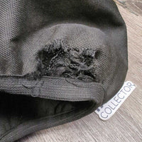 Nylon Fleece Lined Dressage Saddle Cover, slots *vgc, mnr dirt, hair, residue, torn els/edge
