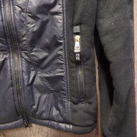 Quilt & Hvy Fleece Jacket, zipper *gc, rubs, pills, hairy, clumpy, clean, v.rubbed zips, older?
